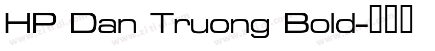 HP Dan Truong Bold字体转换